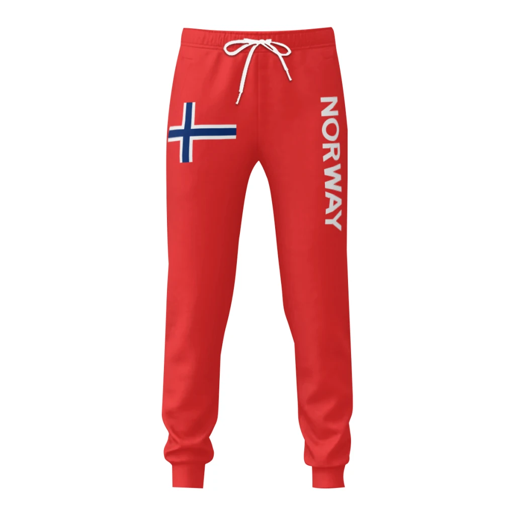 

Mens Sweatpants Norway Flag Pants with Pockets Joggers Soccer Football Multifunction Sports Sweat With Drawstring