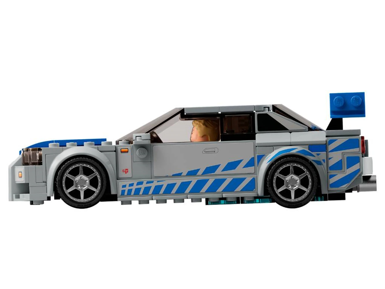 LEGO Speed Champions 2 Fast 2 Furious Nissan Skyline GT-R (R34), Race Car Toy Model Building Kit Racer Minifigure Gift 76917 view 6