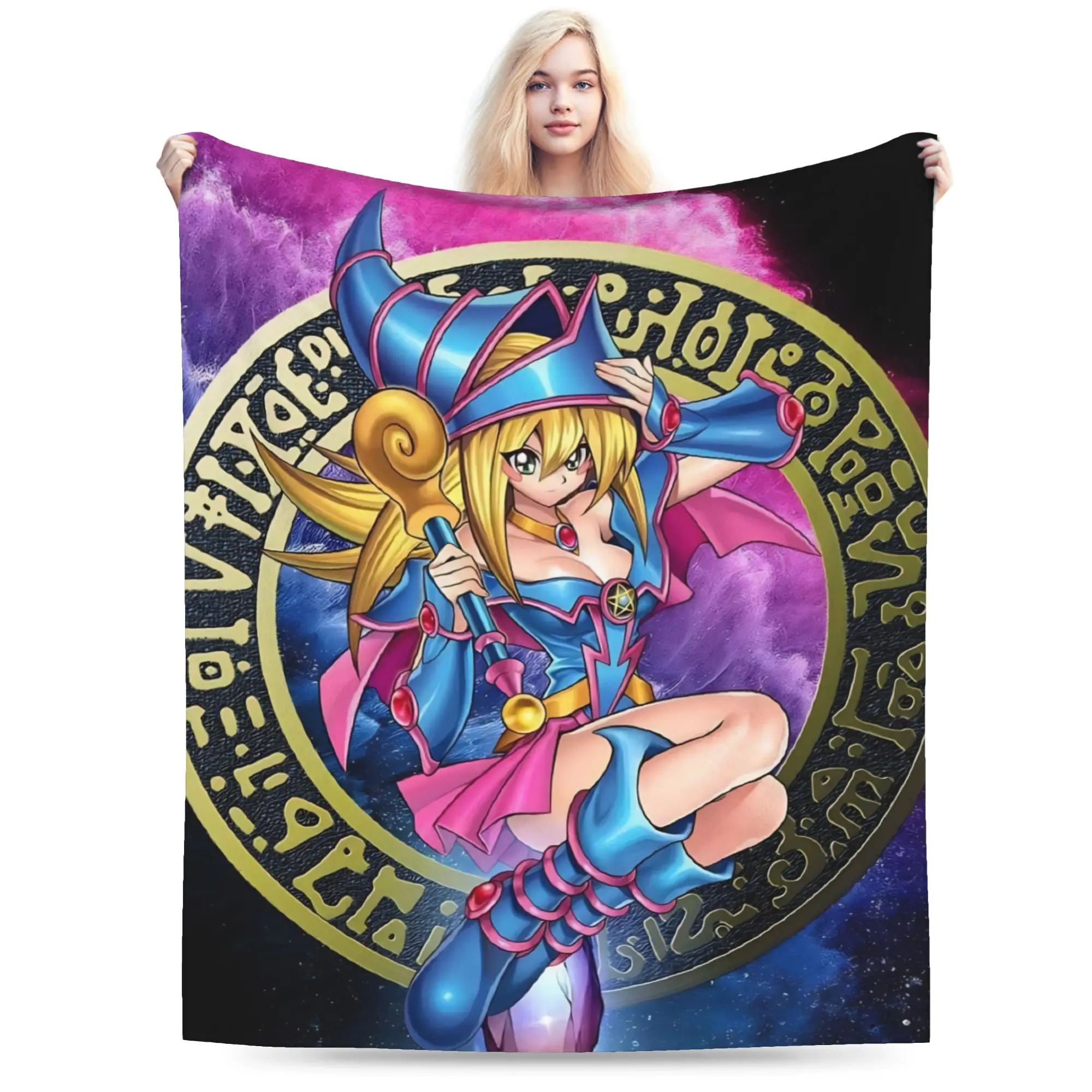 Conforto Yu-Gi-Oh Anime Cobertor Acessórios Cama Lanceiras Decorativas E Cobertores Veludo Macio para Carro