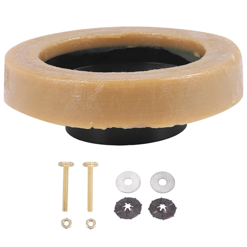 Toilet Wax Ring Kit For Floor Outlet Toilets New Install Or Re-Seat