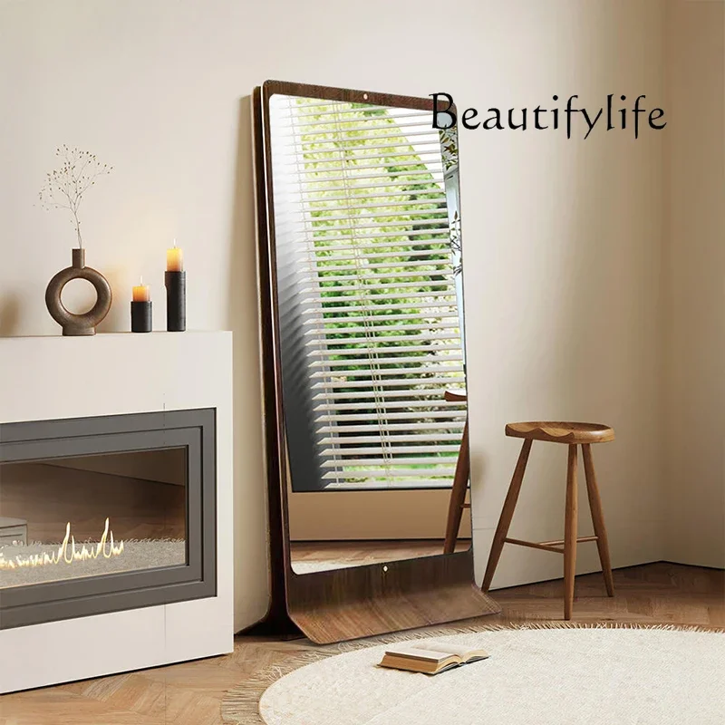 R Medieval Style Full-length Mirror Luxury Italian Retro Bedroom Full-body Mirror Floor-to-ceiling Cloakroom Fitting Mirror Desi
