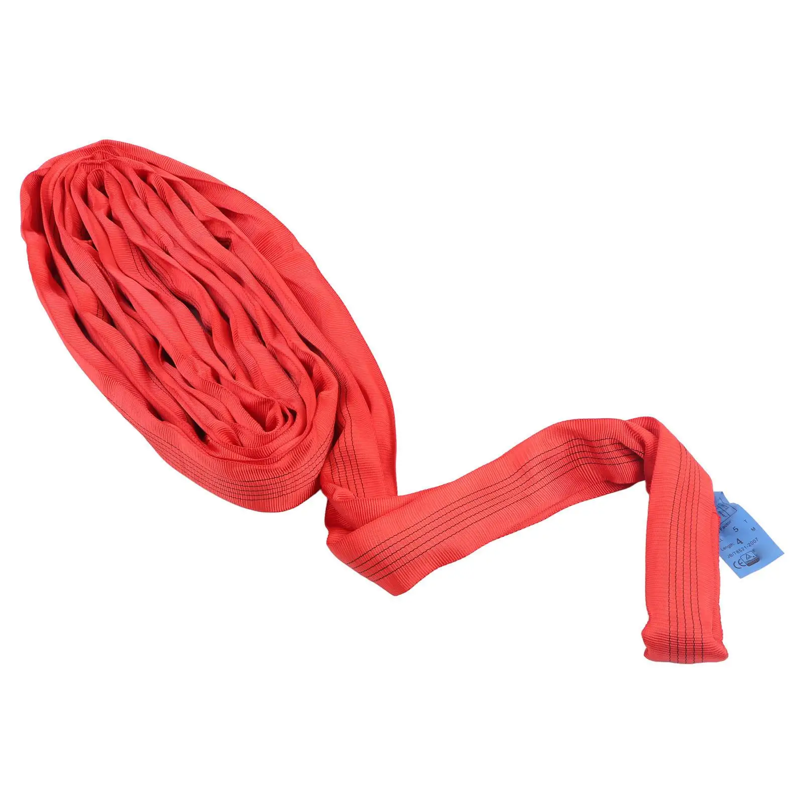 Durable Double Eye Strap 4 Meter Heavy Duty Crane Lifting Rope Flat Lifting Sling for ships Transportation