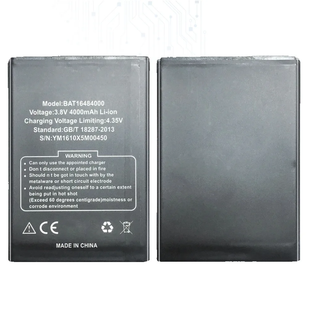 4000Mah Mobile Phone Battery For DOOGEE X5 MAX Pro BAT16484000