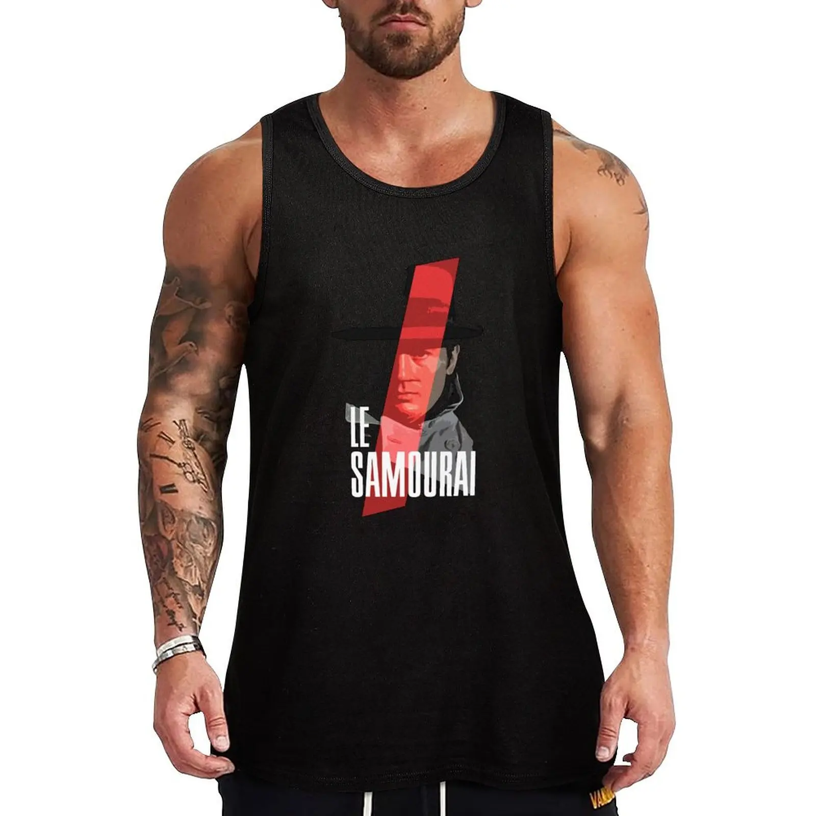 Le Samourai Alain Delon 16 Cool Graphic Vintage T Graphic For Girls Graphic Tees Movie Movie T Cool Movie Tank Top vest for men