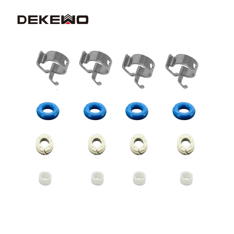 8 Sets Fuel Injector Repair Kit with O-ring Fit for Land Rover Range Rover Sport LR3 LR4  LR037089 C2D24387 T2H33724 LR105428