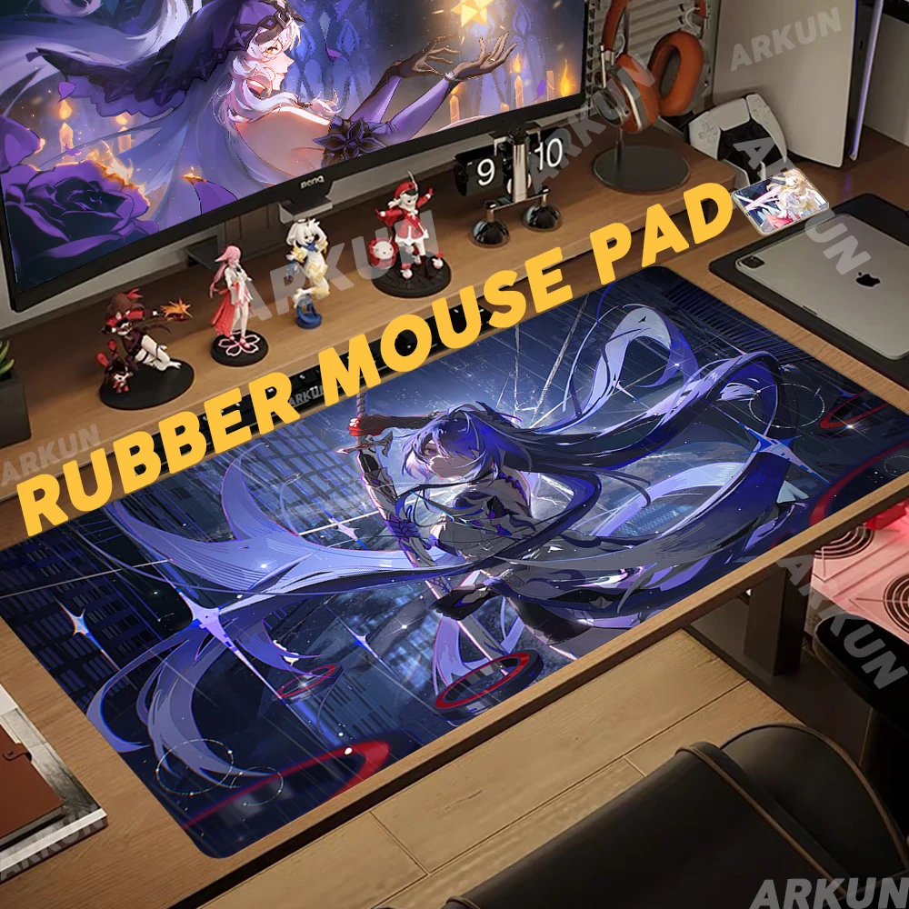 

Pretty Hot Underworld Popular Cool Honkai Star Rail Game Mouse Mat Large Anime Desk 80x40 Game Keyboard Rubber Non-slip Desk Mat