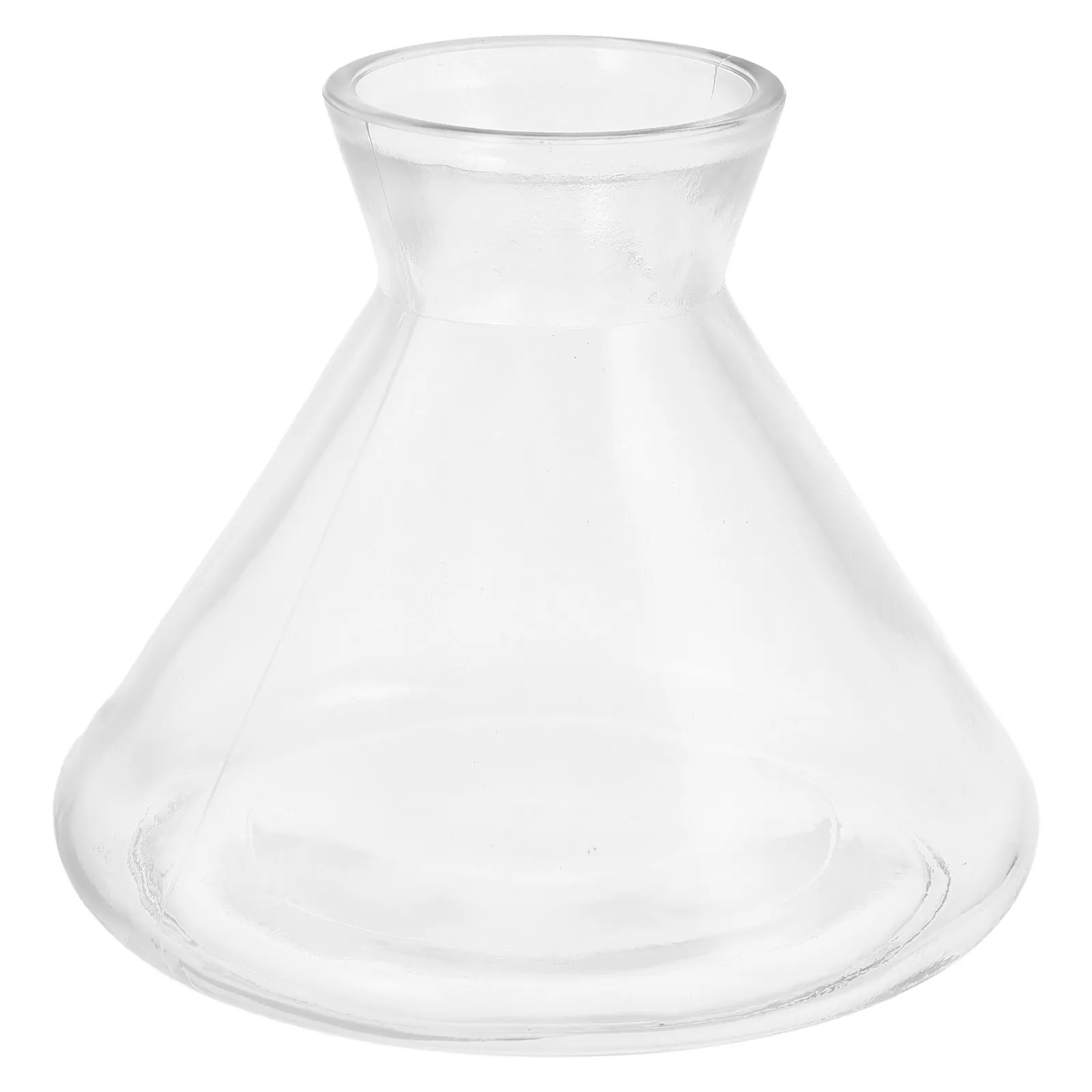 Minimalist Glass Aromatherapy Diffuser Bottle Cone Shape 220Ml Clear Large Capacity Efficient Oil Distribution Fragrance