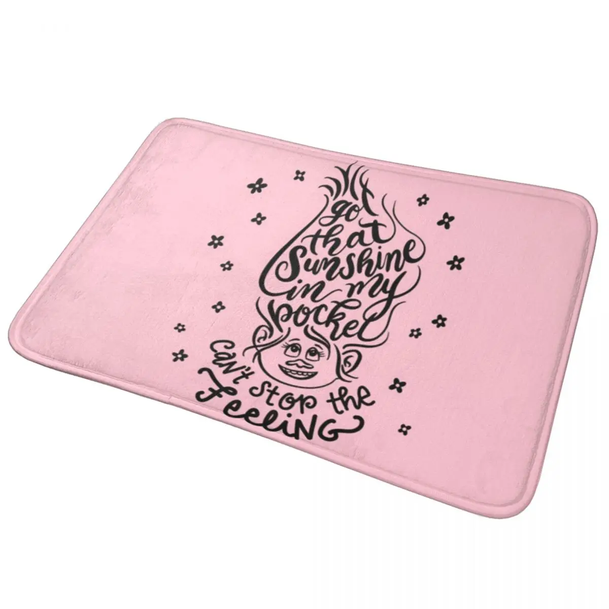Happy Trolls Got That Sunshine In My Pocket Can't Stop The Feeling Non-slip Doormat Floor Mat Carpet Rug for Home Footpad Mats