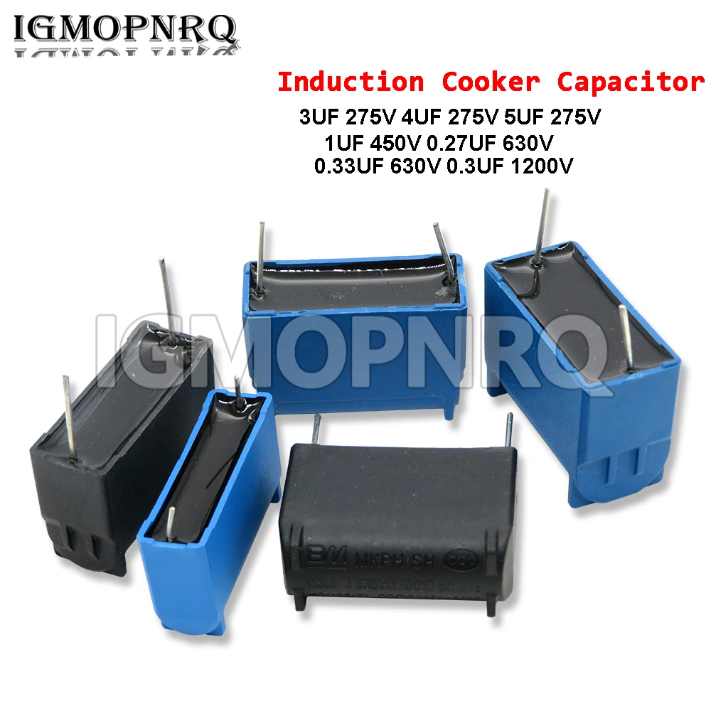 1PCS MKPH Induction Cooker Capacitor 0.3UF 3UF 4UF 5UF 1UF 0.27UF 0.33UF New Capacitor 275V 450V 630V 1200V