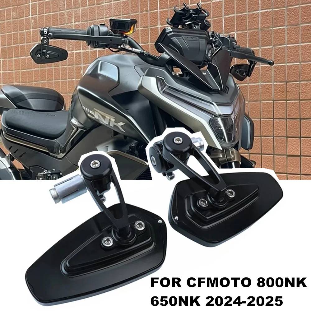 For CFMOTO 800NK 800 NK 675NK 675 NK 2023 2024 2025 Motorcycle Left Right Side Handlebar End Mirror Rotation Sports