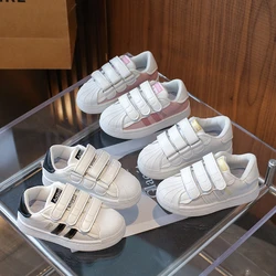 Children's Sneakers 4-16 Years Old White Lightweight Boys Girls Casual Shoes Four Seasons Pink Hundred Children's Single Shoes