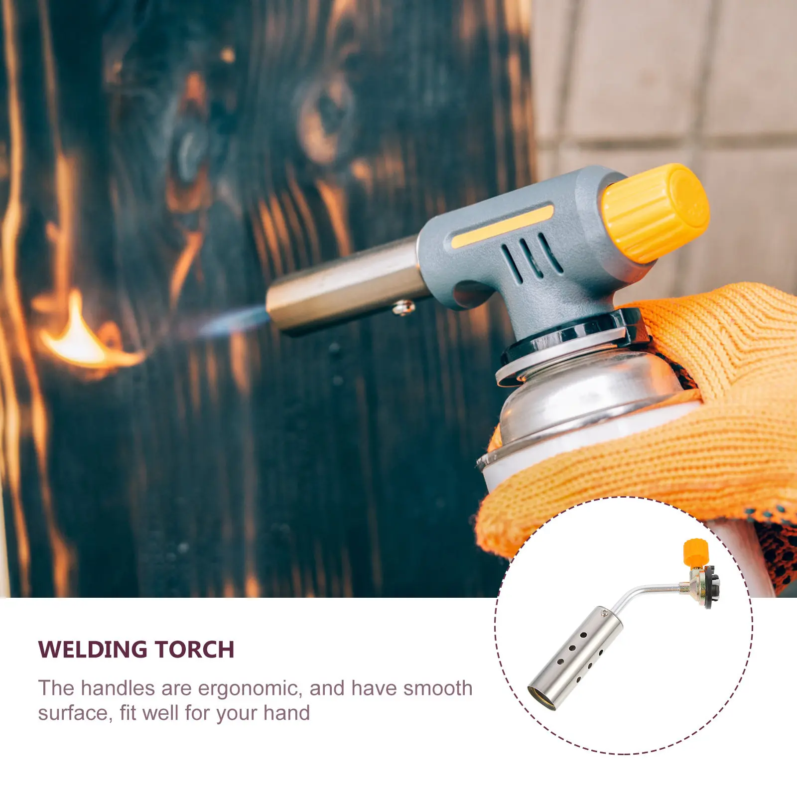 

Газовая горелка для пропана с удлиненной трубкой, эргономичной ручкой и шлангом высокого давления для сварки металла и использования на открытом воздухе/для садоводства