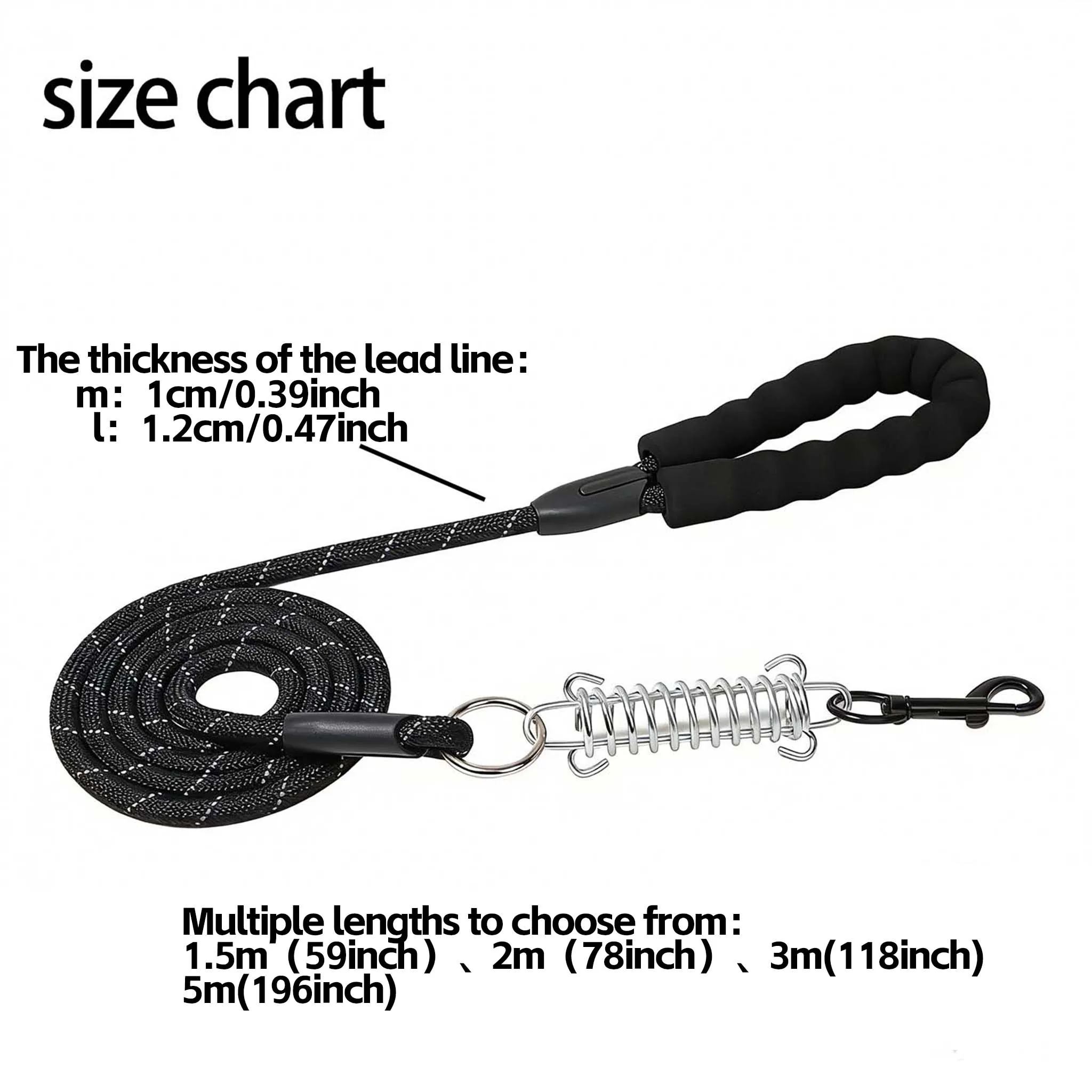 Thickened foam comfortable handle、Metal buffer spring、High‑visibility reflective strips for safe night walking、