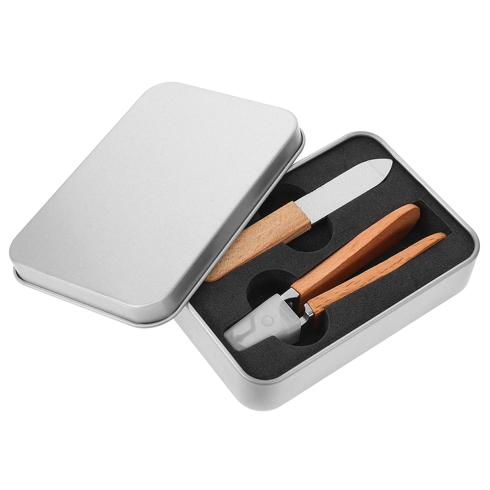 

1 set Portable Nail Clipper Set Professional Manicure Pedicure Kit Travel Nail Care Tools Stainless Steel Grooming Kit For Men