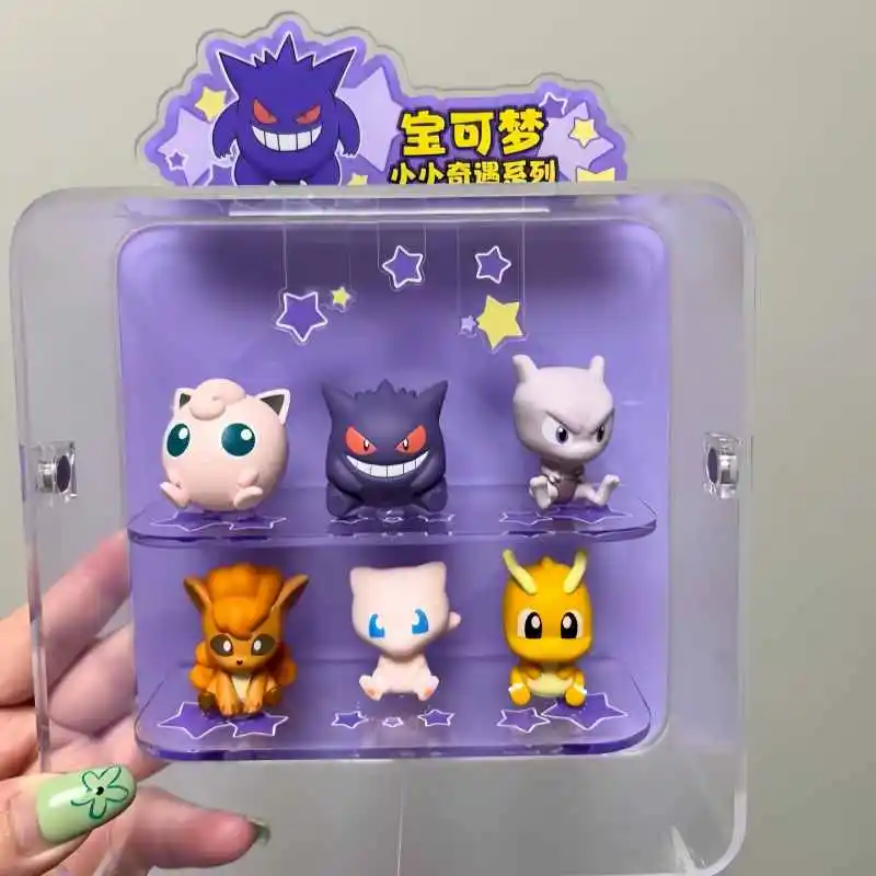 Hot Authentic Funismo Pokemon Blind Box Palmsize Wonders Series1 2 3 Simpatici ornamenti per il desktop Figurine da collezione in PVC Modello giocattolo