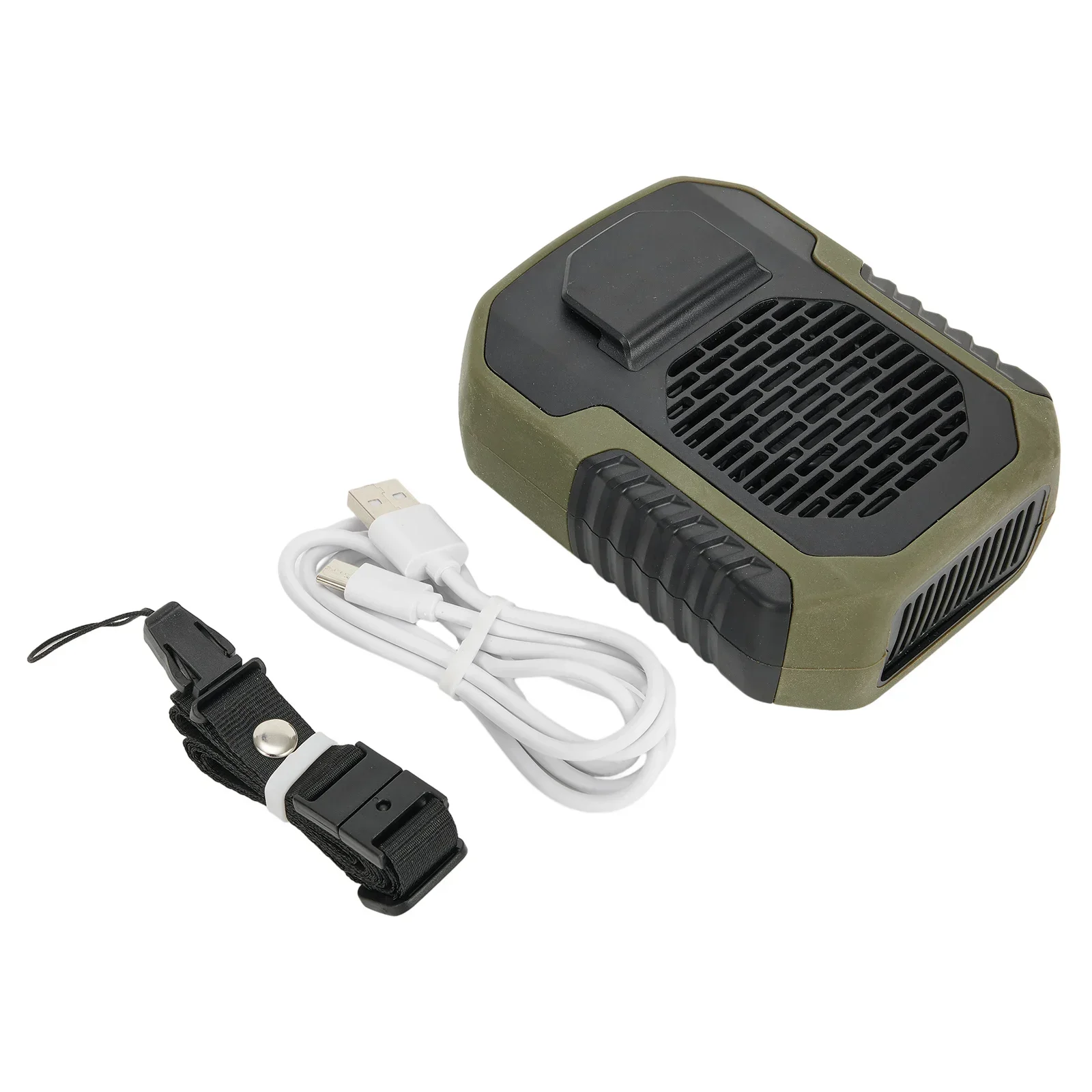 Ventilador de cintura portátil de 6000mAh, ventilador de cuello colgante recargable por USB, ventiladores eléctricos para deportes al aire libre,