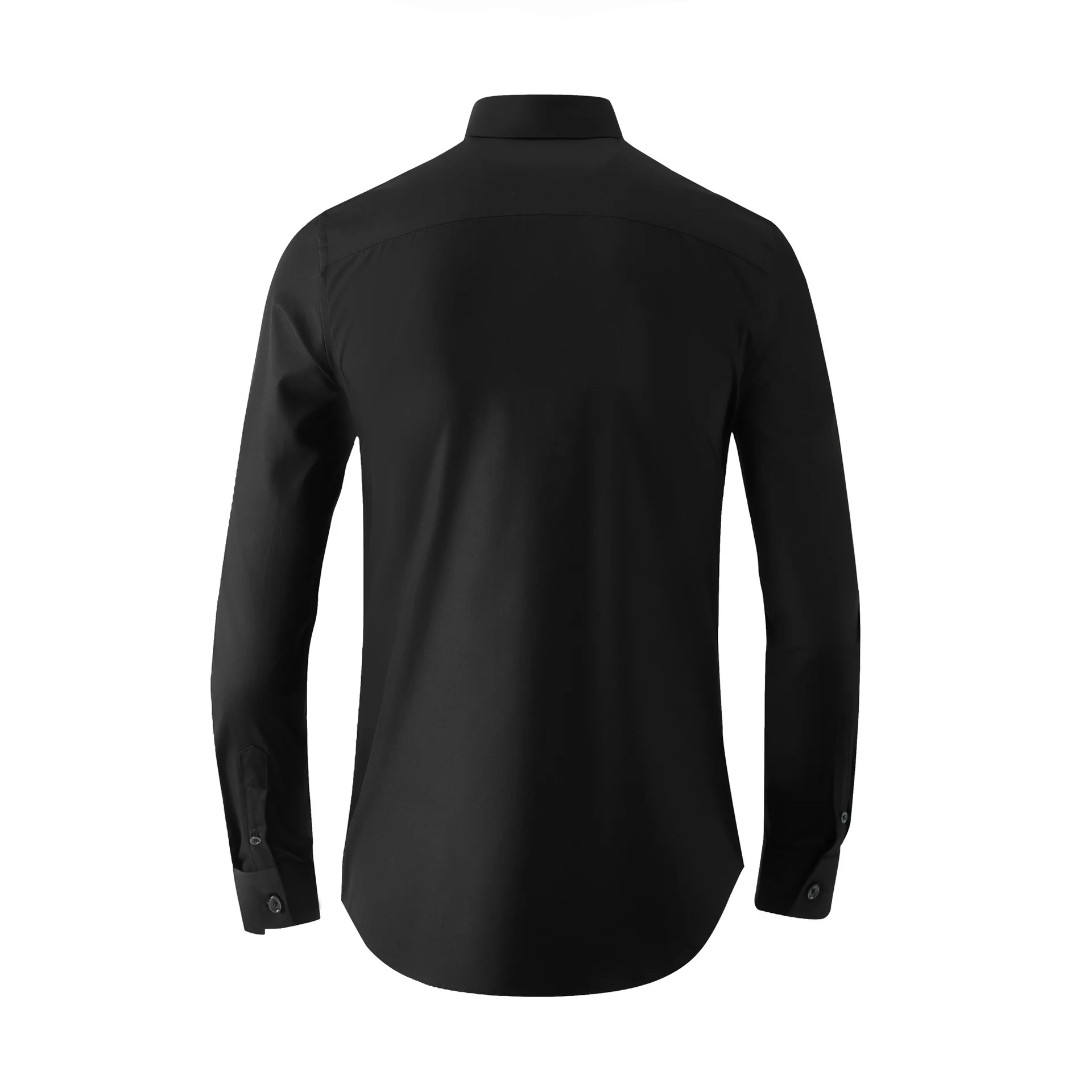 Chinese Style Embroidered Men's Shirt Brand Long Sleeve Cotton Shirts Slim Fit Casual Business Formal Dress Shirts Men Clothing