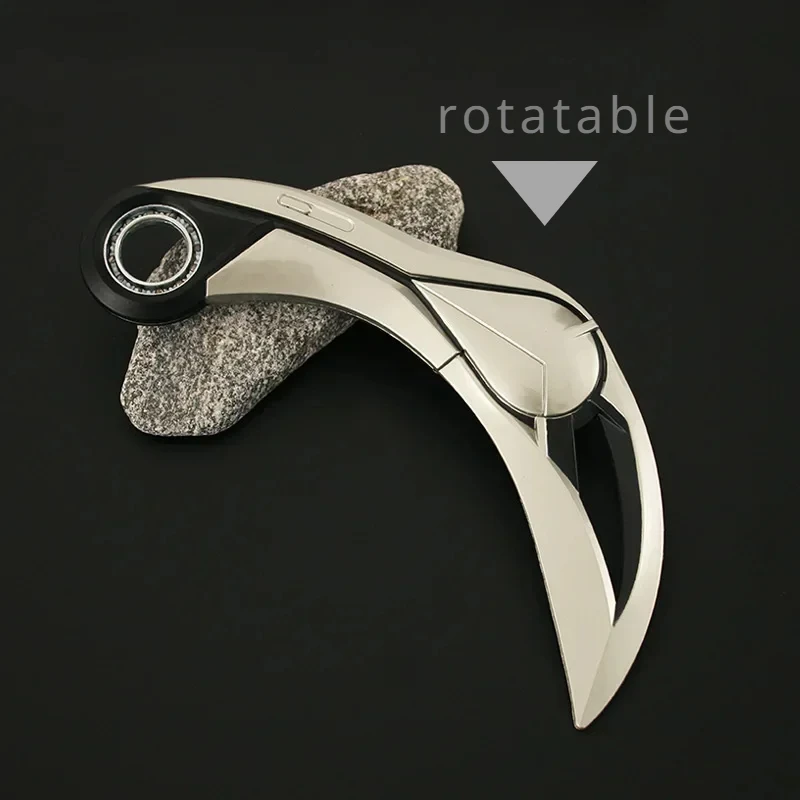 Valorant Weapon Ion 2.0 Karambit Melee Game Peripheral 16cm Can Be Rotated Knife Uncut Blade Weapon Model Sword Gifts Toys Kids