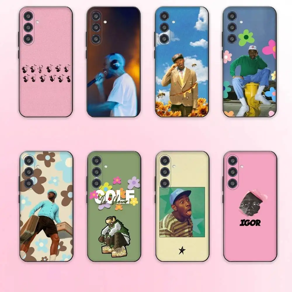 

T-Tylers The Creator Rapper Phone Case For Samsung Galaxy A73,A72,A71,A70,A53,A52,A51,Others Soft Black Cover