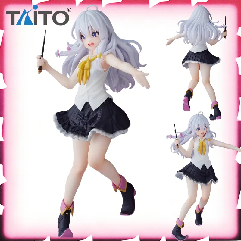 

Оригинальная фигурка TAITO Coreful Wandering Witch The Journey of Elaina из ПВХ, 20 см, в стоячей позе, модель для декора, в наличии.