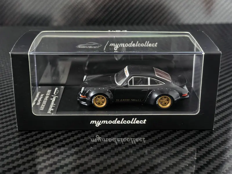 **Vorbestellung** Model Collect 1:64 RWB 930 Black Ducktail Wing Druckguss-Modellauto
