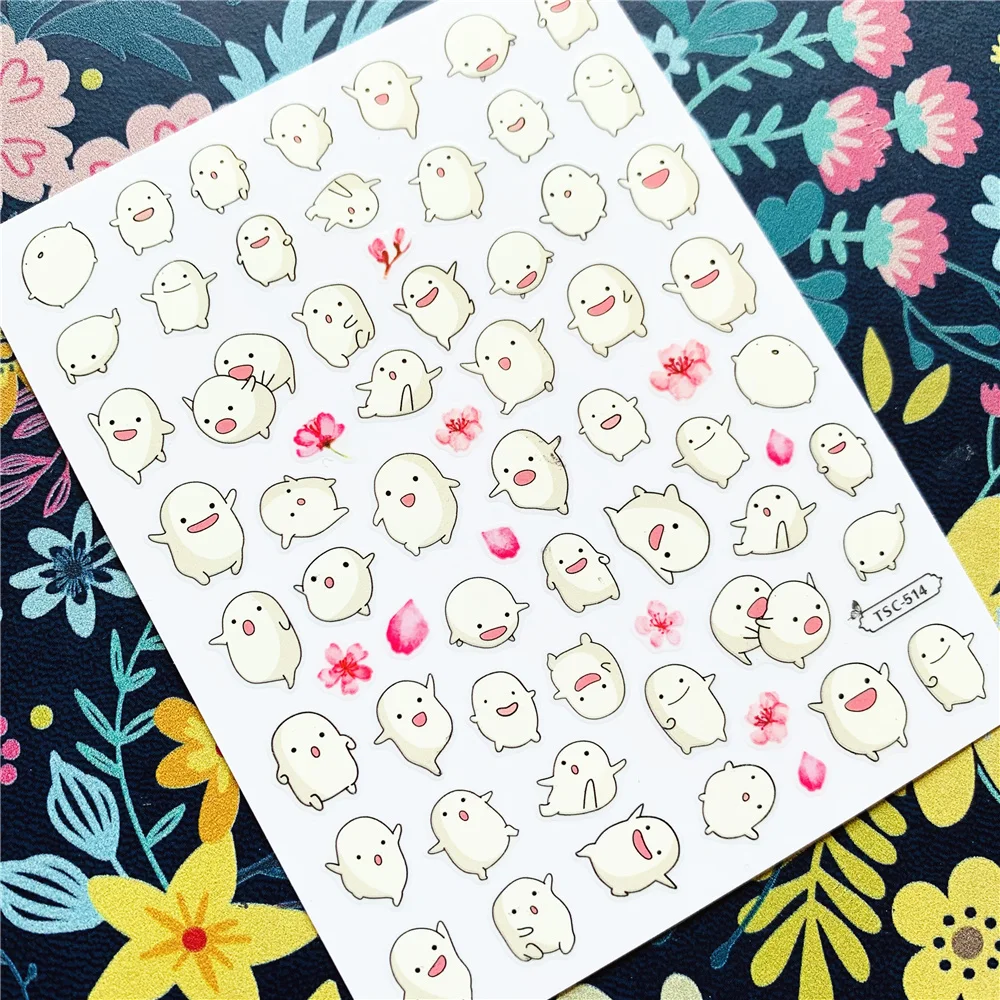 Nieuwste TSC-527 Schattige Kikker Serie 3d Nail Art Stickers Sticker Sjabloon Diy Nail Tool Decoratie