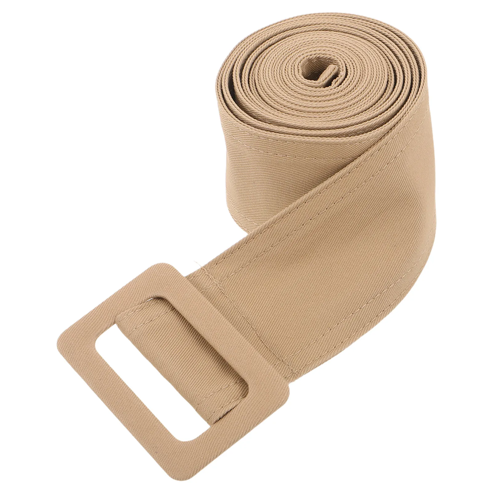 Trendy Waist Belt Fabric Tie Adjustable 62.9x1.8 Inch Khaki Replacement Waist Belt for Women Coats Overcoats Dresses Jackets