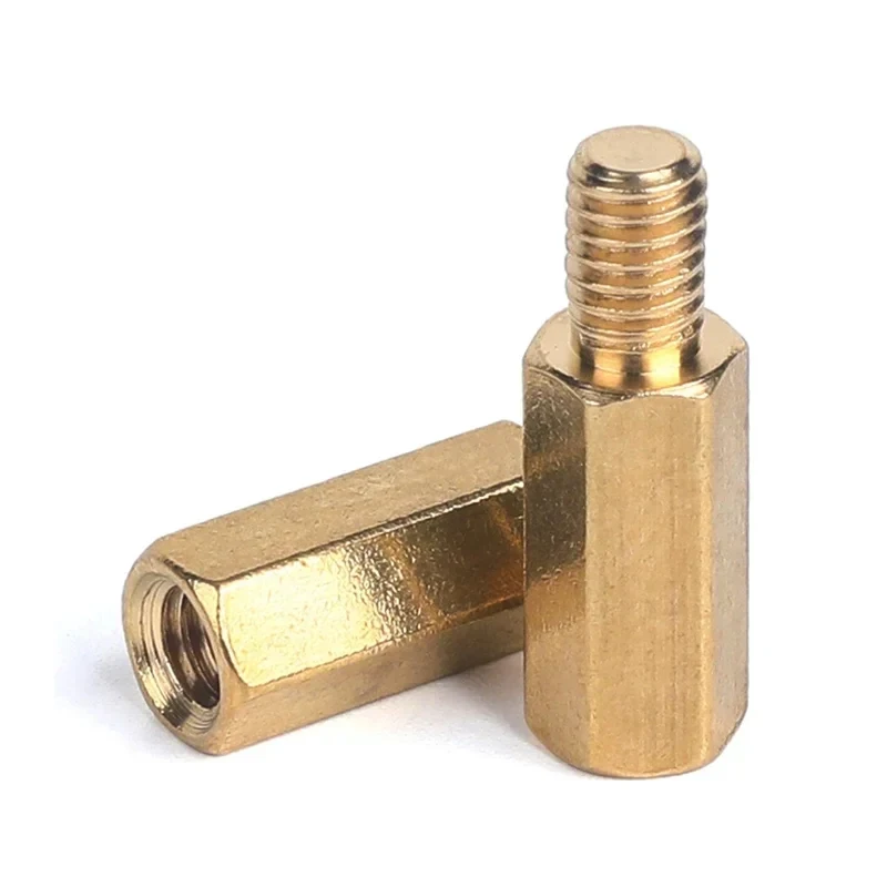 

M3 M4 M5 M6 Brass Hex Standoff Male to Female Thread / PCB Support Pillar Spacer Screw for Computer Case Electronics