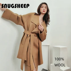 women worsted wool knit sweater luxury brown cardigan fashion coat long sweaters winter clothes woman jacket womens cardigans