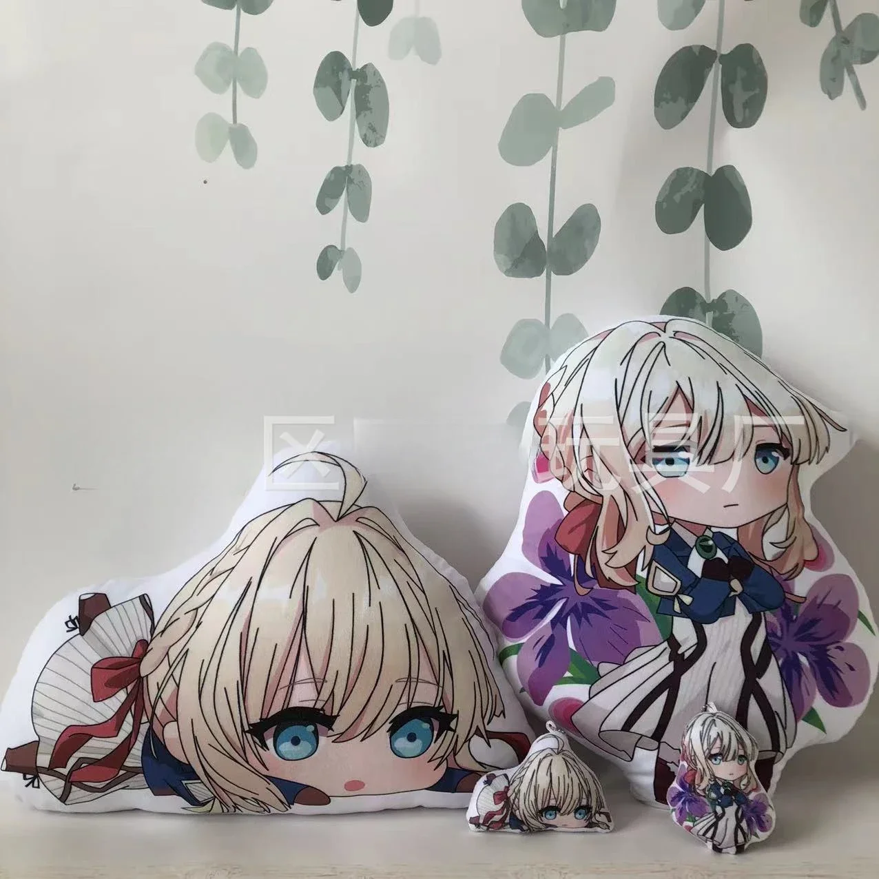 Cartoon Mini Printed Plush Pillow Pendant Animation Derivatives Violet Evergarden Kawaii Soft Exquisite Gift for Best Friend