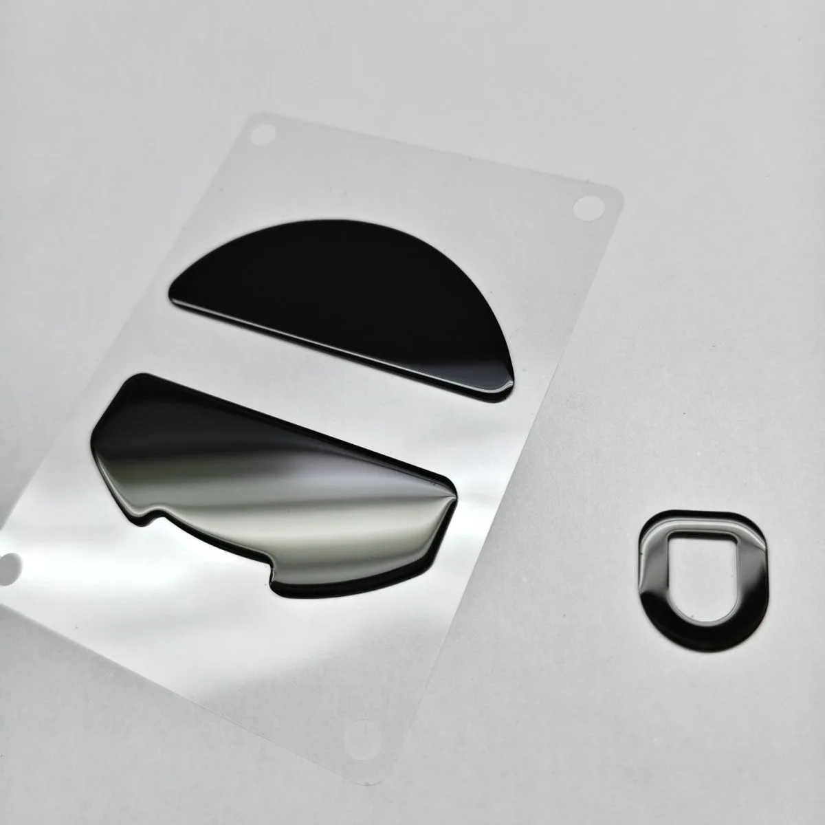 for Razer DeathAdder V4 Pro Wireless Gaming Mouse Rounded Curved Edges Glass Mouse feet Replacement