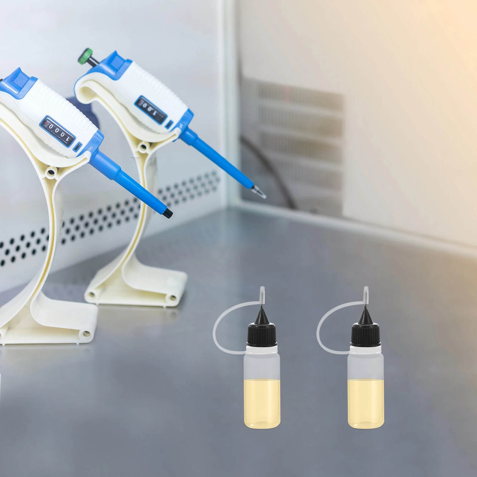 

50 Pcs Laboratory Drop Bottle Empty Needle Plastic Dropper Paint Bottles Glue Squeeze Oiler Applicator Clear Vial Droplet