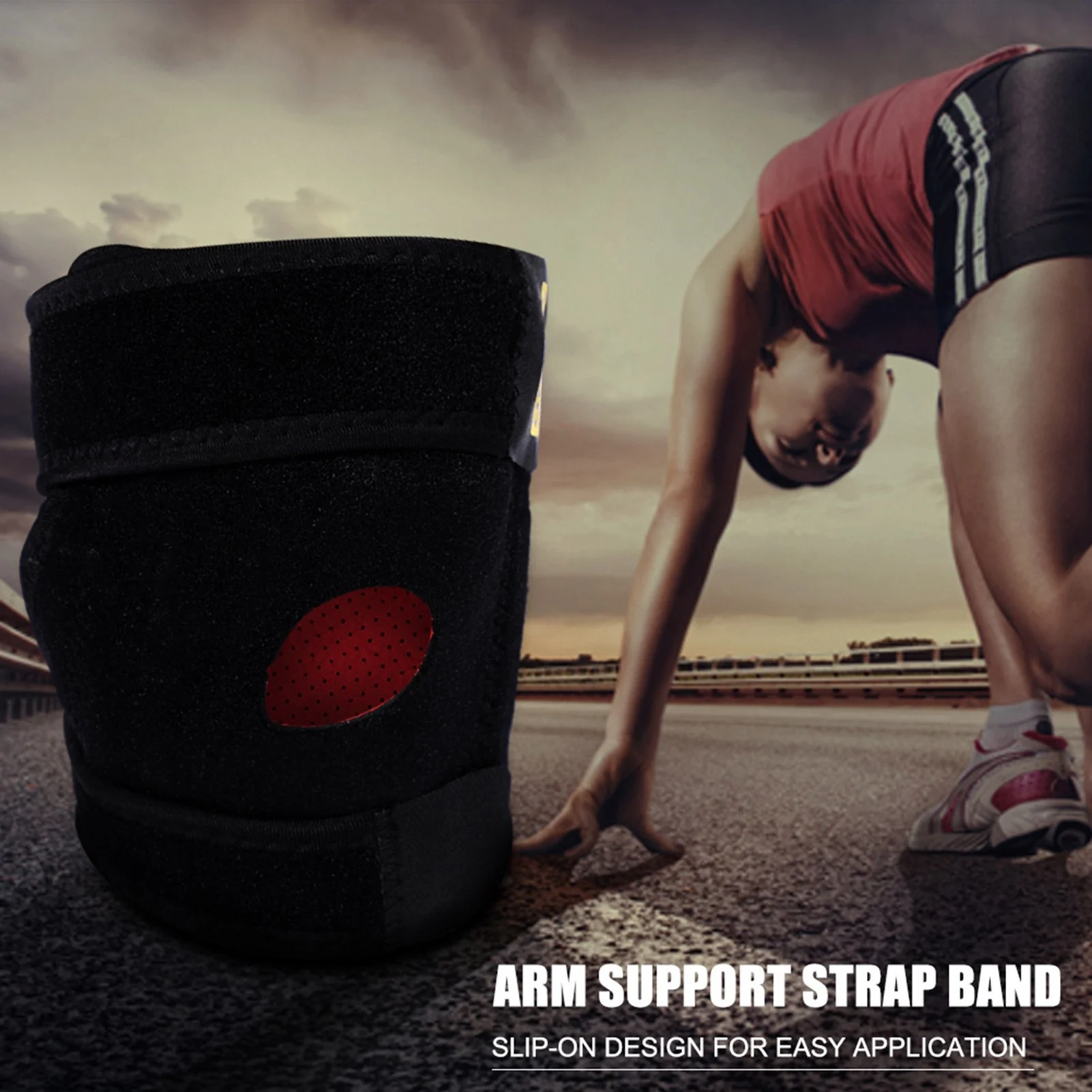 

Arm Support Band Elbow Sleeve Adjustable Neoprene Tennis Golfers Elbow Brace Wrap Arm Support Strap Band Elbow