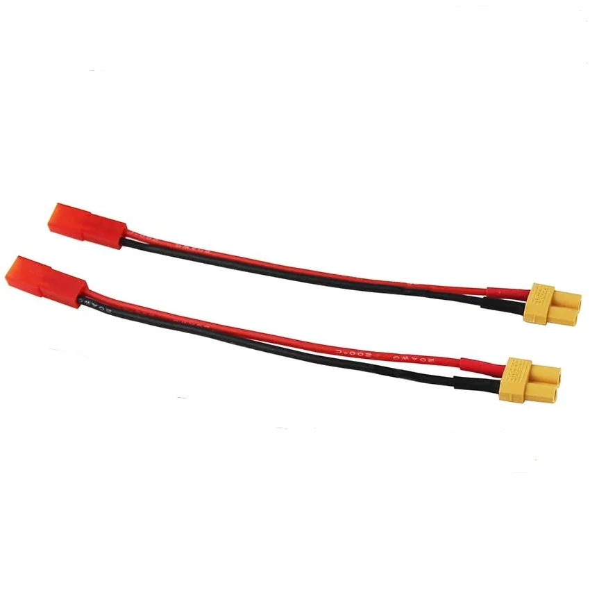 2 Pcs JST male female to XT30 XT60 Amass XT60H XT90 Deans Mini Tamiya Tamiya Male Female Connector Plug Adapter Wire 20awg 10cm