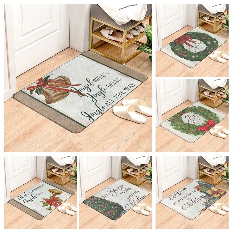 Vintage style non slip shower mat bathroom carpet home decoration floor mat kitchen bedroom living room water absorbing door mat