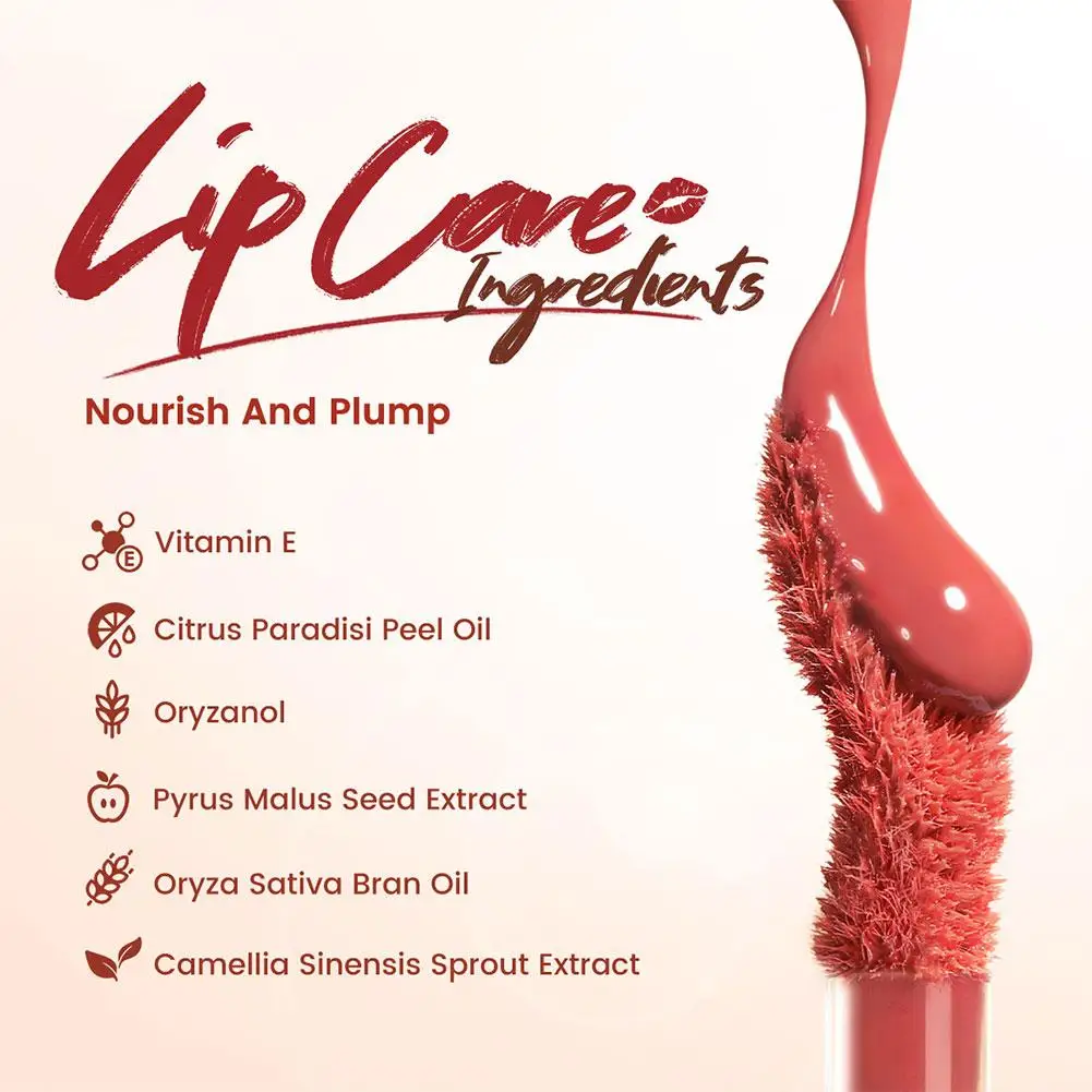 Glazed Shine Liquid Lipstick Waterproof Hydrating Non-Stick Cup Formula Long-Lasting For Daily Wear Makeup Cosmetics Wholesale