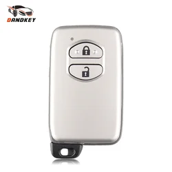 Dandkey-funda de llave inteligente de coche, mando a distancia de repuesto, 2/3 botones, para Toyota Camry, carcasa FOB en blanco con hoja