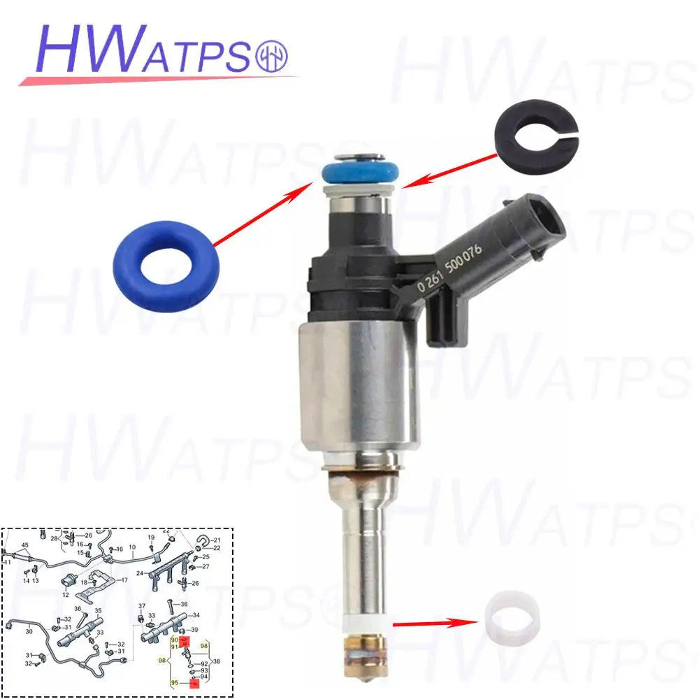 2/4/6/8/12 SET 06E998907F Brandstofinjector Afdichting 06E998907 Voor Audi A4 Avant A5/S5 Coupe Cabriolet A6 C7 A7 Sportback A8 D4 Q7