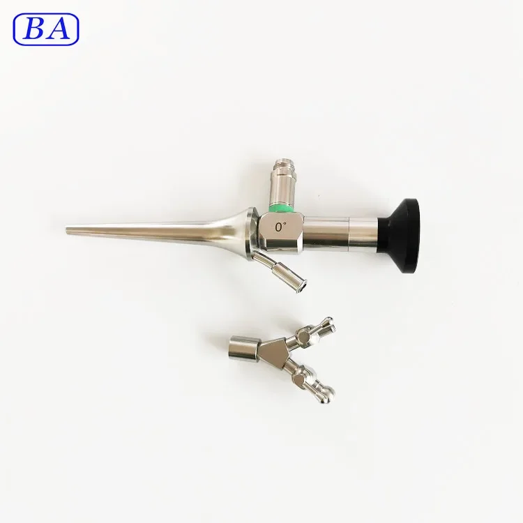 Surgical rigid otoscopy sheath with otoscope