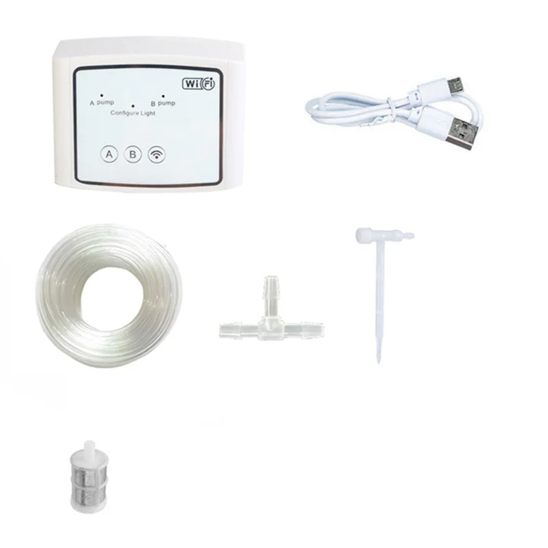 

WIFI Intelligent Watering Device Double Pump Timed Automatic Drip Irrigation System Remote Control-ABJU