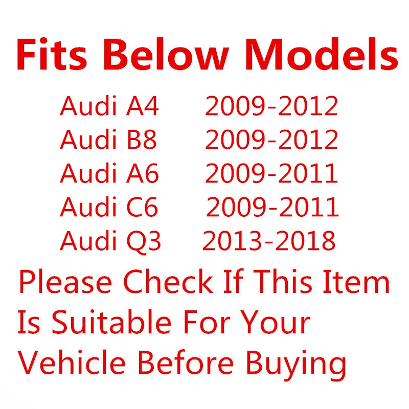 Mặt Gương Nắp Đáy Cho Audi A4L B8 2009-2012 A6L C6 2009-2011 Q3 2013-2018 mặt Gương Nhà Ở Dưới Đựng Phụ Kiện