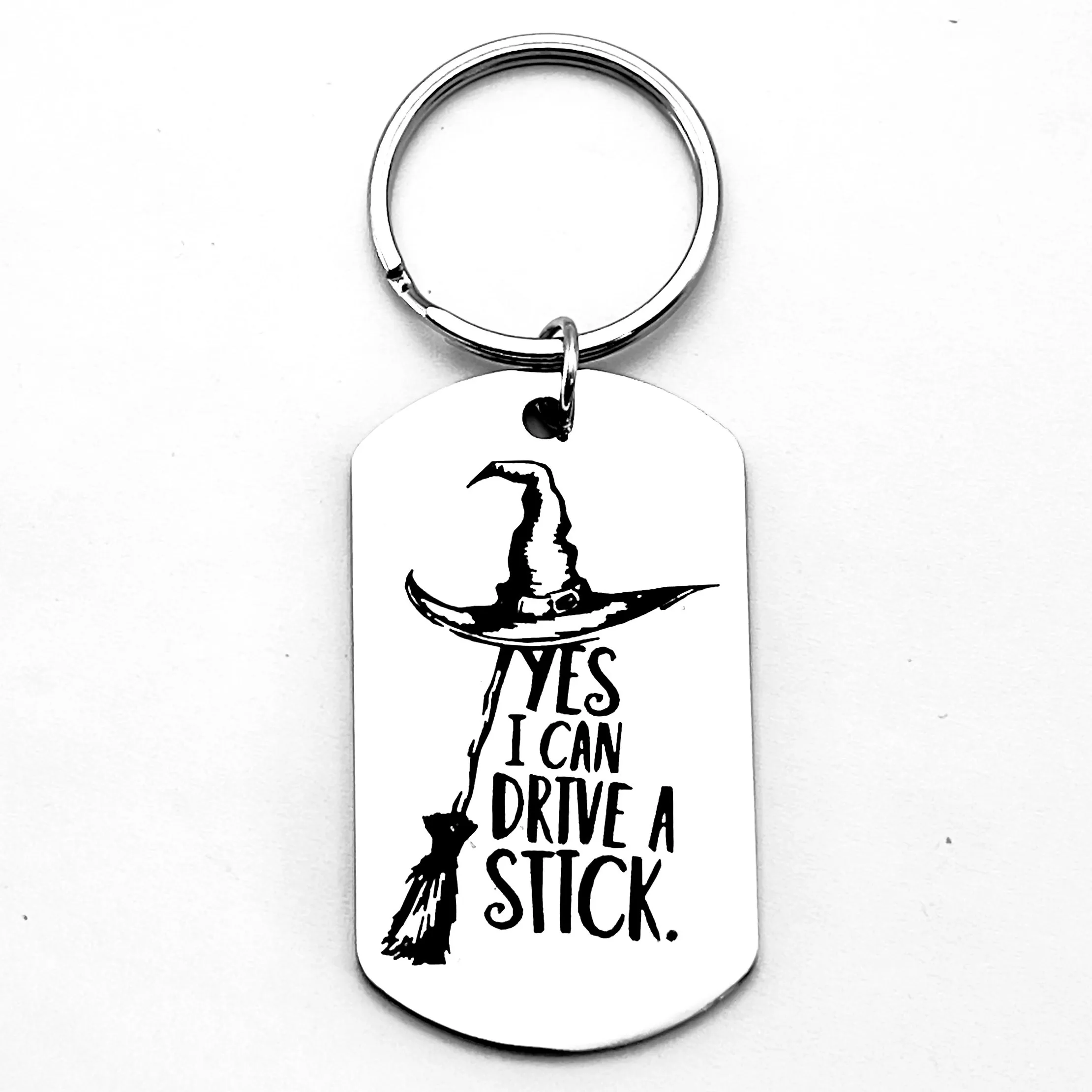 Porte-clés chapeau magique de sorcière, décoration magique de fête d'anniversaire, accessoires de nouveauté de fête de sorcière, motif de balai magique