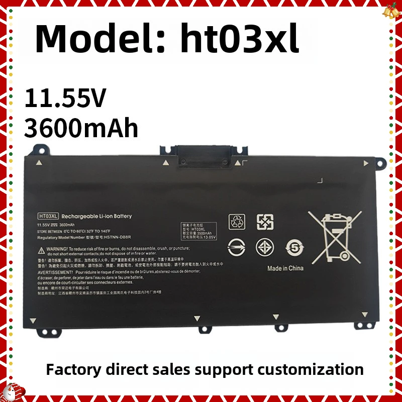 

HT03XL Laptop Battery L11119-855 for HP Pavilion 15-DA 15-DB 15-DW 15-CS 15-DY 17-by 17-CA 14-CE 14-CF 14-DF 14-DQ 14-DK Series