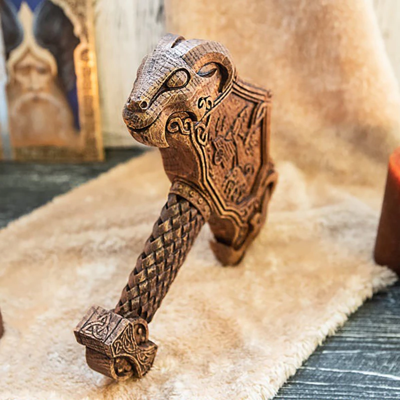 Resin Pantheons Norse Gods Figurines Sculpture Desktop Miniatures Creative Nordic Ornament Famliy Decoration Crafts