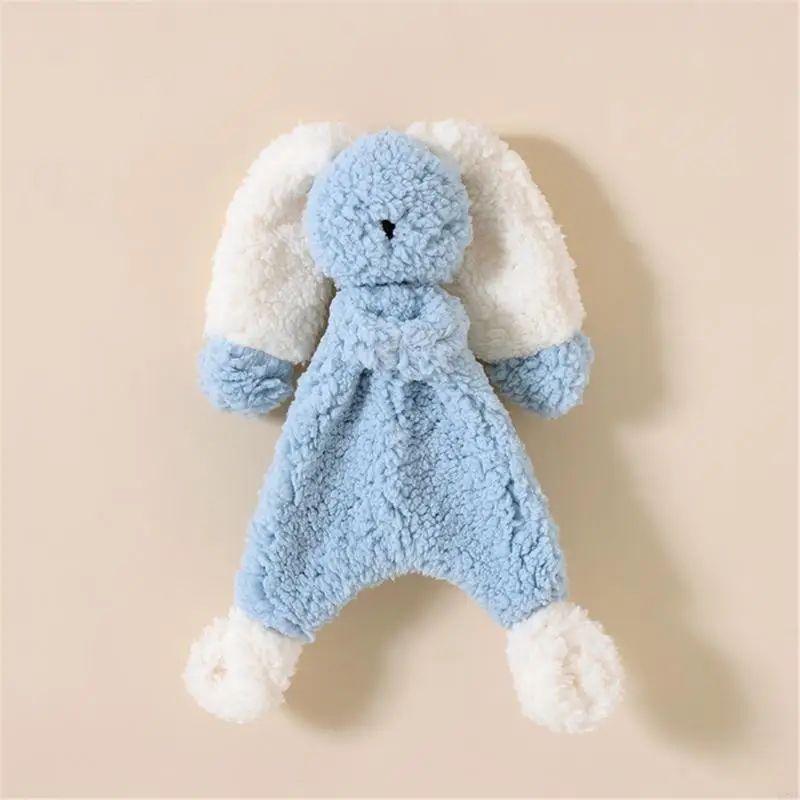

Y88D Two Color Lamb Baby Soothing Towel Soft Chewable Plush Toy Not Irritating Newborns Cloth for Comfort & Play