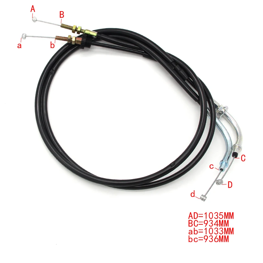 Motorcycle Push&Pull Throttle Cable Line Wires Scooter Acceleration For Yamaha YBR125 YBR125ED YBR250 OEM:1S4-26311-00 Parts