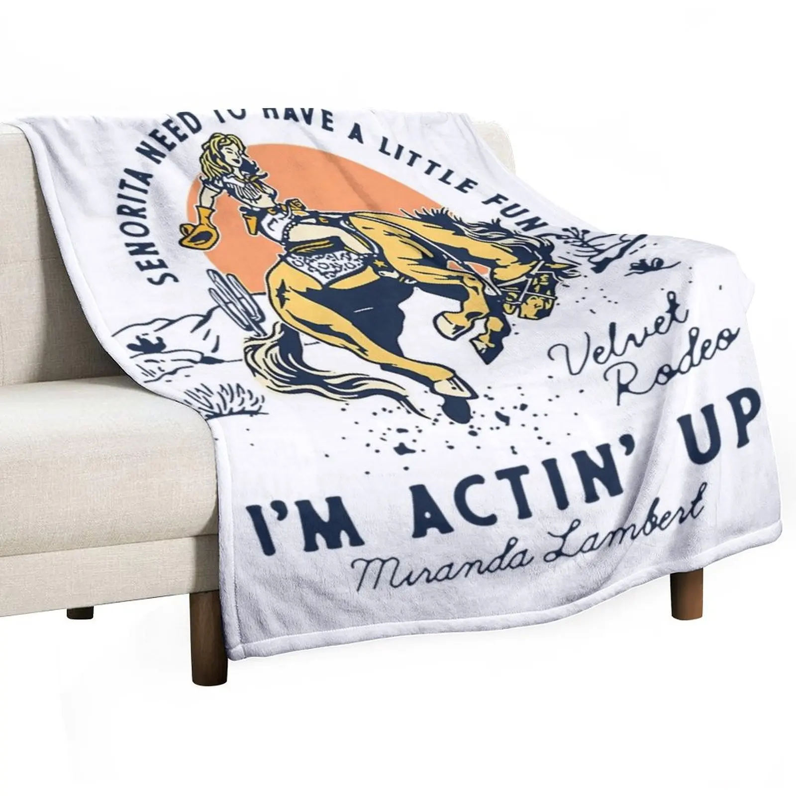 

Actin' Up Miranda Lambert Throw Blanket anime Bed Fashionable Luxury Designer Bed covers Blankets