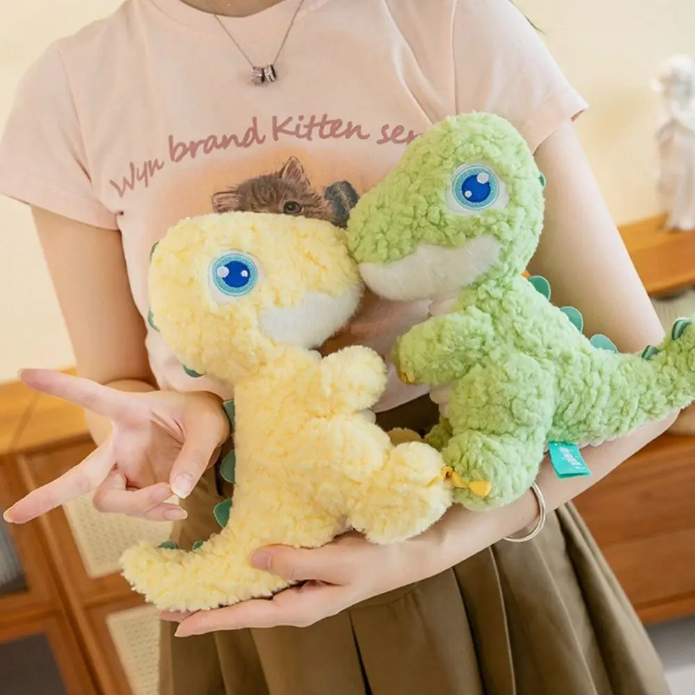 

Fluffy Big Eyed Dinosaur Plush Doll Soft Appease Cartoon Dinosaur Plush Toy Cartoon Cute Stuffed Animals Doll Kids Holiday Gifts