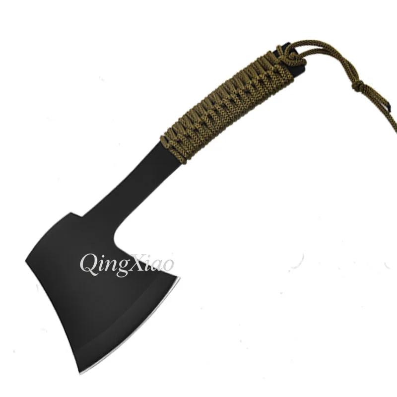 Tactical Multi Purpose Hand Axe With Blade Outdoor Tool For Car Camping Mountain Logging Firewood Splitting Field Survival