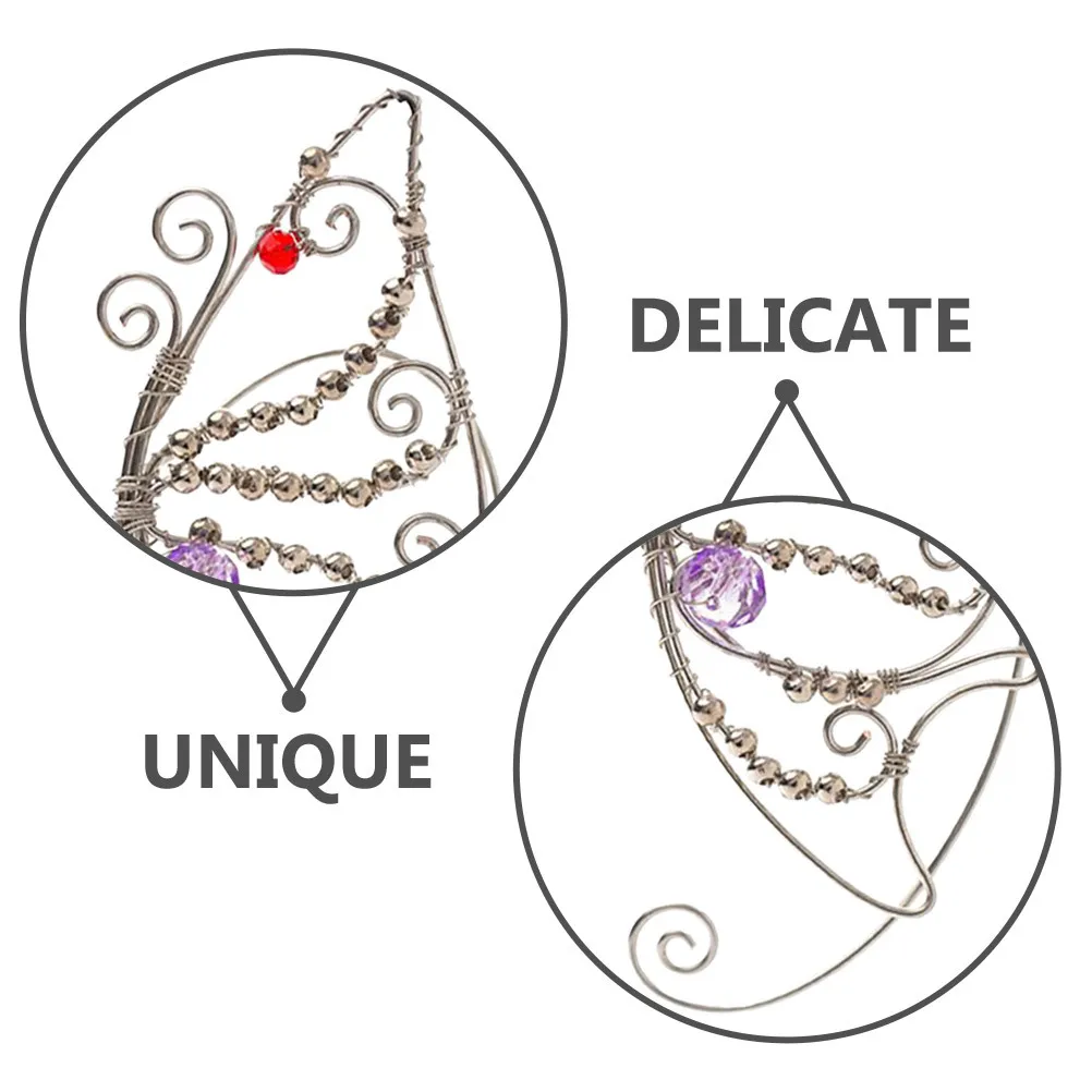 

1Pair Butterfly Ear Cuff Non Piercing Elf Earrings Rhinestone Fairy Accessories for Women Cosplay Ears Ear Cuff